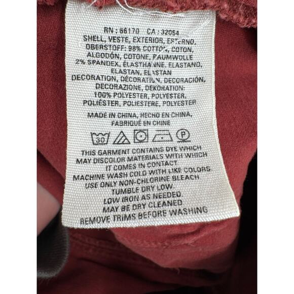 Anthropologie Green Dot Front Seam Pants Women's Size 27 Brick Red - Picture 8 of 10